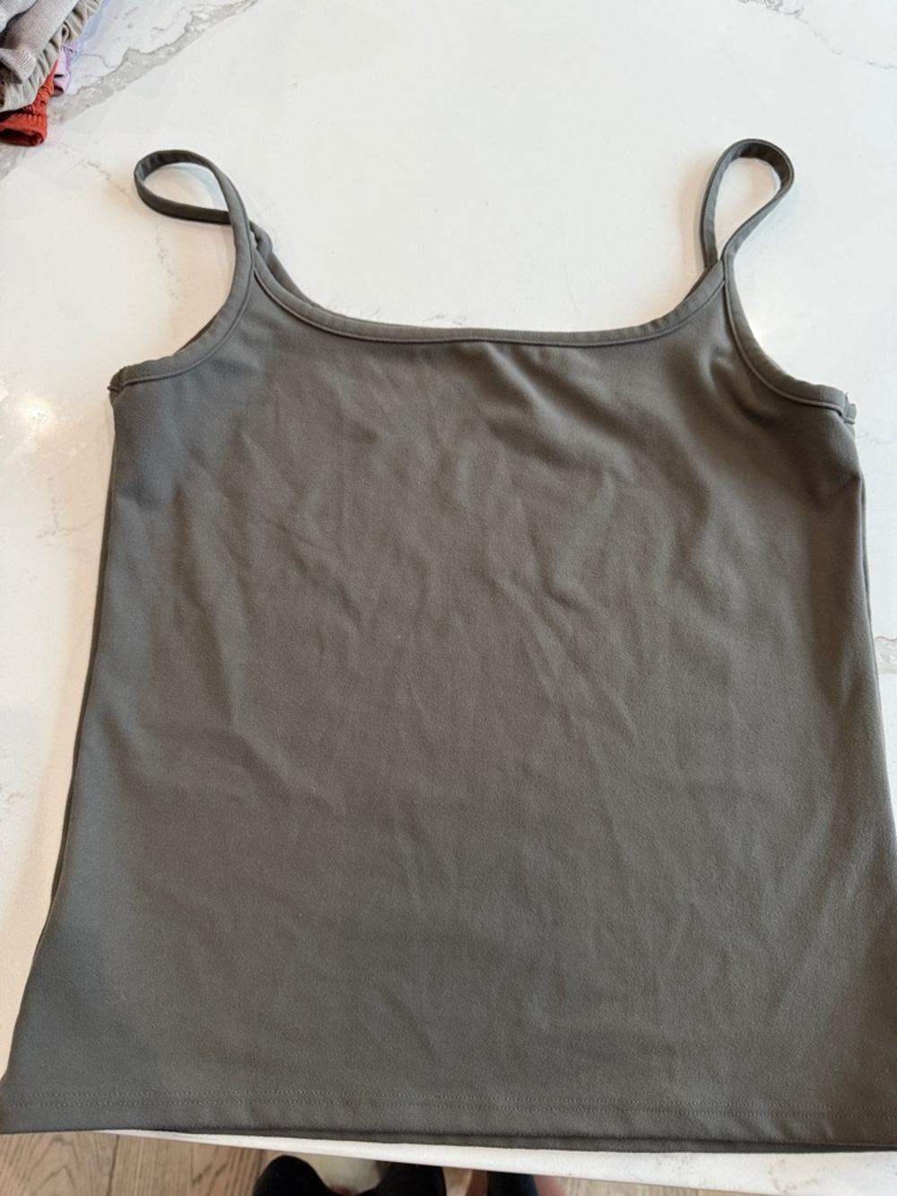 Joah Brown Olive Spaghetti Strap Tank